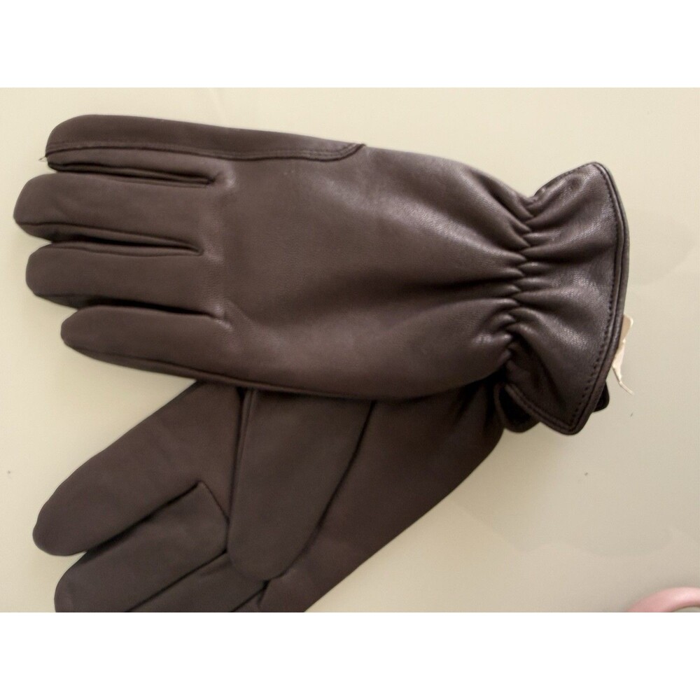 Thinsulate Leather Winter Gloves Brown Insulated Women XL